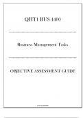 &lpar;WGU QHT1&rpar; BUS 4400 - Business Management Tasks - Objective Assessment Guide 2024-2025&period;