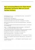 PSI NAIL BUNDLED EXAMS QUESTIONS AND ANSWERS RATED A 