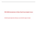PHI 2000 Introduction to Ethics Final Exam Sophia Course / PHI 2000Capella-Sophia Ethics Milestones, Latest Fall 2020 Complete Test Bank: Latest