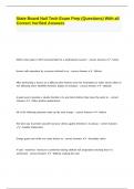 State Board Nail Tech Exam Prep &lpar;Questions&rpar; With all Correct Verified Answers&period;
