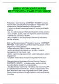 AMBULATORY CARE NURSE CERTIFICATION EXAM STUDY GUIDE