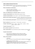 ALL Summary Unit/Modules 1-8 AQA AS/A level Biology (Year 1 AND 2)