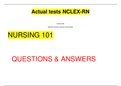 NURSING 101  NCLEX-RN&lowbar;TEST BANK