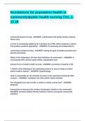 foundations for population health in community&lowbar;public health nursing Ch1&comma; 2&comma; 12 28&period;