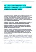 Ch 1 Stanhope&lowbar;Foundations for Population Health in Community&lowbar;Public Health Nursing 5th edition&period;