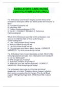 AMBULATORY CARE NURSE CERTIFICATION EXAM