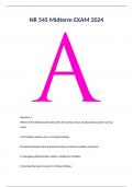NR545 - NR 545 MIDTERM EXAM 2024 QUESTIONS AND ANSWERS WITH EXPLANATION&period; A GRADED