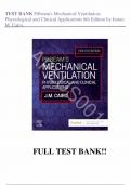 Test Bank - for Pilbeam's Mechanical Ventilation&colon; Physiological and Clinical Applications 8th Edition by James M&period; Cairo&comma; All Chapters &vert; Complete Guide A&plus;