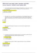 PEDS 6541 Exam Study Guide &vert; Questions with 100&percnt; Correct Answers &vert; Verified &vert; Latest Update 2024