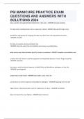 PSI NAIL PACKAGE DEAL QUESTIONS AND ANSWERS WITH VERIFIED SOLUTIONS  UPDATED 2024