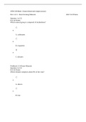 SCIN 138 Week 1 Exam- Questions and Answers&comma; SCIN 138 Week 2 Exam- Questions and Answers&comma; SCIN 138 Week 3 Exam - Questions and Answers&comma; SCIN 138 Week 4 Exam - Questions and Answers&comma; SCIN 138 Week 5 Exam - Questions and Answers&comma; SCIN 138 Week 6 Exam - Ques