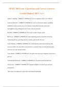 SPMT 260 Exam 1 Questions and Correct Answers  Graded Highest 100&percnt; A&plus;&plus;