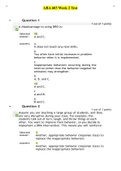 ABA 603 Week 2 Test- Questions and Answers&sol;National University College
