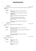 ABA 603 Week 8 Test Questions and Answers- National University College
