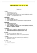 NR 283 EXAM 1 STUDY GUIDE &sol; NR283 EXAM 1 STUDY GUIDE &lpar;LATEST VERSION 1&comma; 2021&rpar; &vert; VERIFIED&comma; 100 &percnt; CORRECT 
