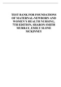 Test Bank for foundations of maternal-newborn and women's health nursing 7th edition by murray.