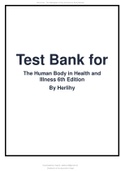 TEST BANK FOR HUMAN BODY IN HEALTH AND DISEASE 7TH EDITION BY PATTON (2021).