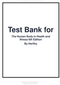 TEST BANK FOR HUMAN BODY IN HEALTH AND DISEASE 7TH EDITION BY PATTON &lpar;2021&rpar;&period;