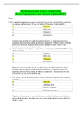 Health Assessment NUR2058 Final Exam1: Study Guide (Exam Prep Question and Answers Updated 2021)