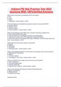 Indiana PSI Nail Practice Test 2022 Qustions With 100&percnt;Verified Answers
