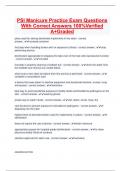 PSI Manicure Practice Exam Questions With Correct Answers 100&percnt;Verified A&plus;Graded