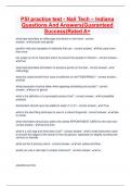 PSI practice test - Nail Tech &ndash; Indiana Questions And Answers&lpar;Guaranteed Success&rpar;Rated A&plus;