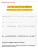 ATI&lowbar;Med&lowbar;Surg&lowbar;Proctored&lowbar;Exam&lowbar;2020 Latest 2021