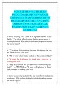 NGN ATI MENTAL HEALTH PROCTORED 2019 NEW EXAM  COMPLETE 70 QUESTIONS WITH  DETAILED VERIFIED AND 100&percnt;  CORRECTANSWERS ACTUAL  BRAND-NEW EXAM ALREADY GRADED A&plus;