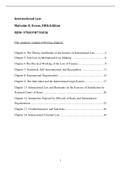 Summary of International Law by  Malcolm D. Evans, Fifth Edition 