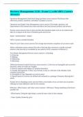 Business Management 3130 - Exam 1 &vert;&vert; with 100&percnt; Correct Answers&period;