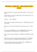 REPUBLIC AIRWAY CURRENT BUNDLED EXAMS WITH ALL QUESTIONS AND 100&percnt; VERIFIED ANSWERS 2024&sol;2025