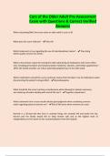Care of the Older Adult Pre-Assessment Exam with Questions & Correct Verified Answers