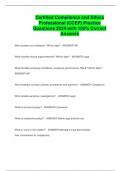 Certified Compliance and Ethics Professional &lpar;CCEP&rpar; Practice Questions 2024-with 100&percnt; Correct Answers
