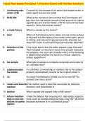 Texas Real Estate Principles 1 &lpar;Practice Exam&rpar; with Verified Solutions