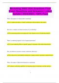 Marketing 3000 UGA Grantham Final Exam Questions and Answers &vert; Latest Update &vert; 2024&sol;2025 &vert; 100&percnt; Pass