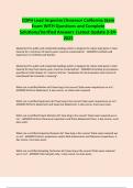 CDPH Lead Inspector&sol;Assessor California State Exam WITH Questions and Complete Solutions&sol;Verified Answers &vert;Latest Update 2-24- 2025
