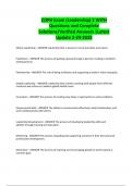 CDPH Exam &lpar;Leadership&rpar; 2 WITH Questions and Complete Solutions&sol;Verified Answers &vert;Latest Update 2-24-2025