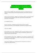 Certified Emergency Nurse-&lpar;CEN&rpar; &vert; Questions with 100&percnt; Correct Verified Answers