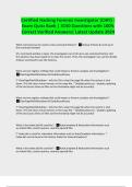 Certified Hacking Forensic Investigator &lpar;CHFI&rpar; - Exam Quizz Bank &vert; 3150 Questions with 100&percnt; Correct Verified Answers&vert; Latest Update 2024