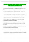 BUNDLE OF Certified Emergency Nurse-&lpar;CEN Exams all with  Questions & Complete  exams &vert; Questions with 100&percnt; Correct Answers