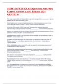 MSSC QUALITY PRACTICES MEASUREMENT EXAM Questions and Answers Latest Updates Latest versions