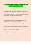 Chairside Dental Assisting Actual Exam with Questions and &vert; Latest 2024