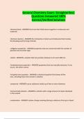 General Chemistry Exam- Straighterline&vert; Questions Answered 100&percnt; Correct&sol;Verified Solutions