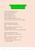 Chemistry Straighterline Exam &vert; Questions Answered 100&percnt; Correct&sol;Verified Solutions