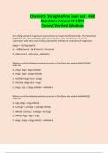 Chemistry Straighterline Exam set &vert; 460 Questions Answered 100&percnt; Correct&sol;Verified Solutions
