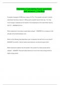 Chemistry Cumulative Exam questions and answers &vert; Verified