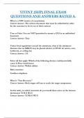VIVINT &lpar;SHP&rpar; FINAL EXAM  QUESTIONS AND ANSWERS RATED A&period; 