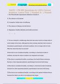 NACE 1 PN-RN Questions & 100&percnt; Correct  Answers- Latest Test &vert; Graded A&plus; &vert; Passed