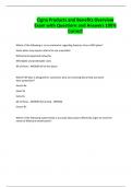 Cigna Products and Benefits Overview Exam with Questions and Answers 100&percnt; Correct