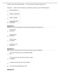 NURS6531 Final Exam  - Questions & Answers (Scored B+)